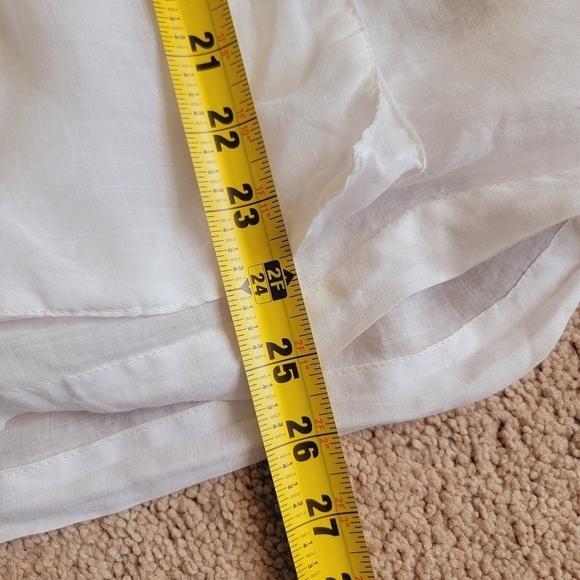 Anthropologie Lilka Oversized White Zip Up Top XS/S - Picture 11 of 11